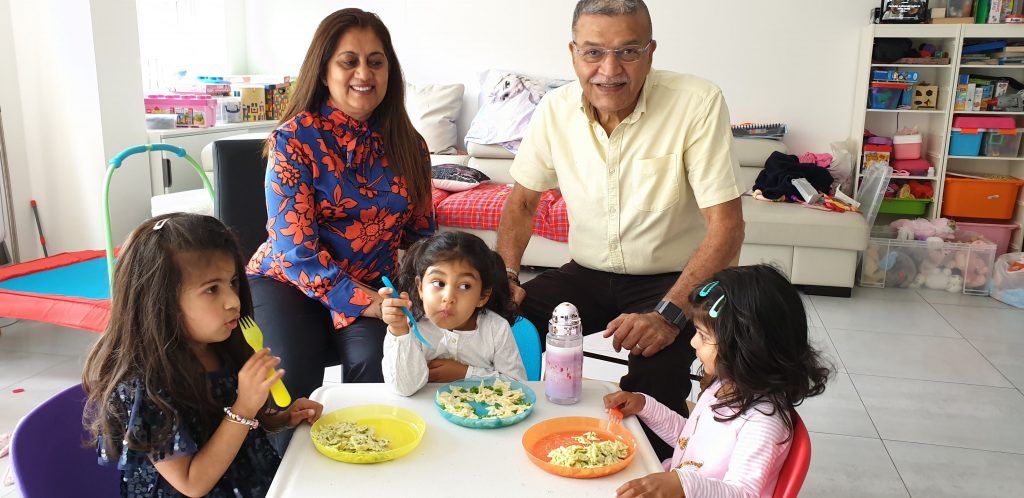 Celebrations with Granddaughters and family