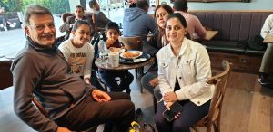 Anjani, Tanya & Khian Leaving London for Nairobi