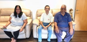 Neel Keshu, relative come to meet at Home